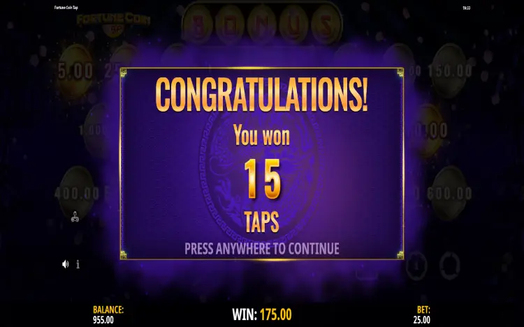 Fortune Coin Tap - Mobile Bonus