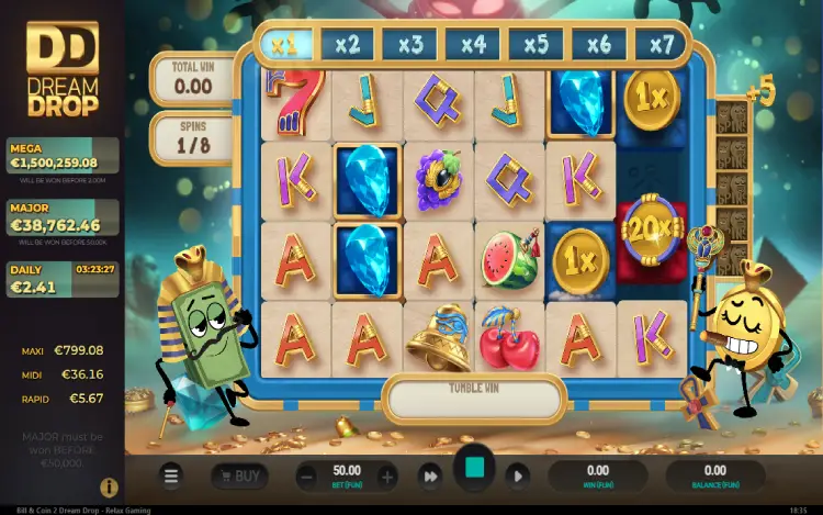 Bill & Coin 2 Dreamdrop - Mobile Bonus