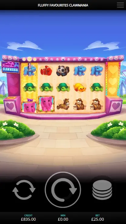 Fluffy Favourites Clawmania - Mobile Bonus