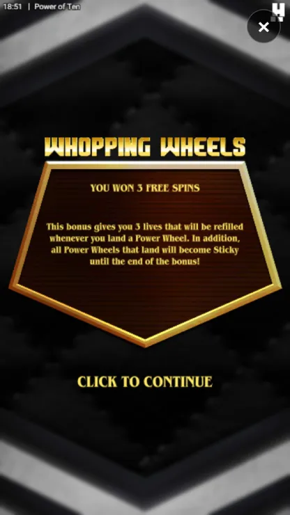 Power of Ten - Mobile Bonus