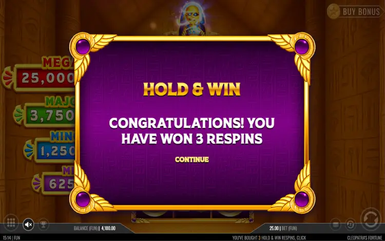 Cleopatra's Fortune - Mobile Bonus