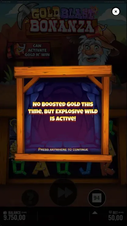 Gold Blast Bonanza - Mobile Bonus