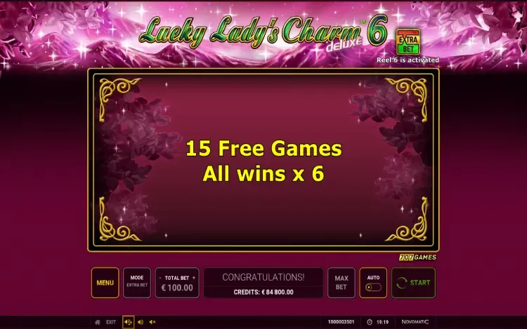 Lucky Lady's Charm Deluxe 6 - Mobile Bonus
