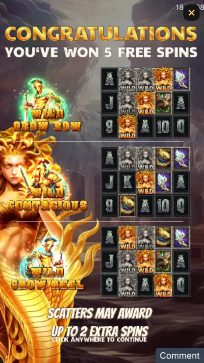 3 Wonders Medusa - Mobile Bonus