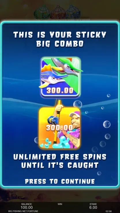 Big Fishing Net Fortune - Mobile Bonus