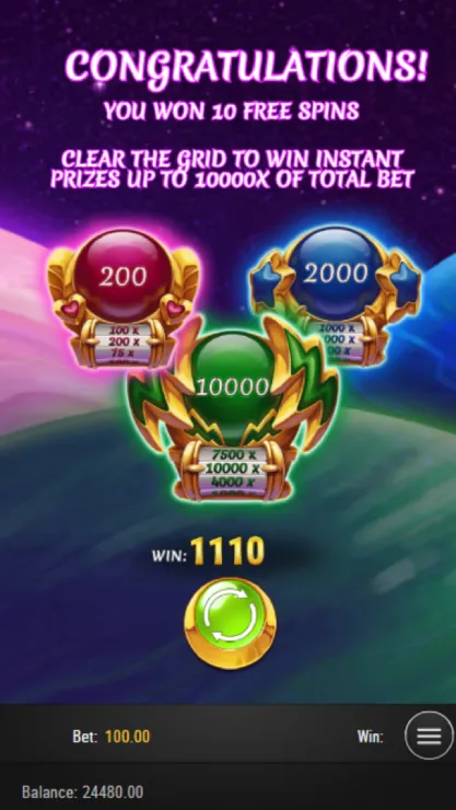 Moon Princess Origins Mobile Features - Bonus Game