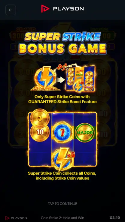 Coin Strike 2: Hold and Win - Mobile Bonus