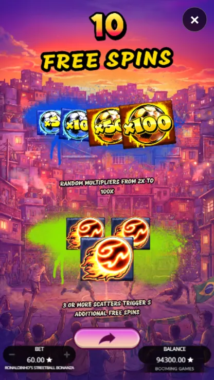 Ronaldinho’s Streetball Bonanza - Mobile Bonus