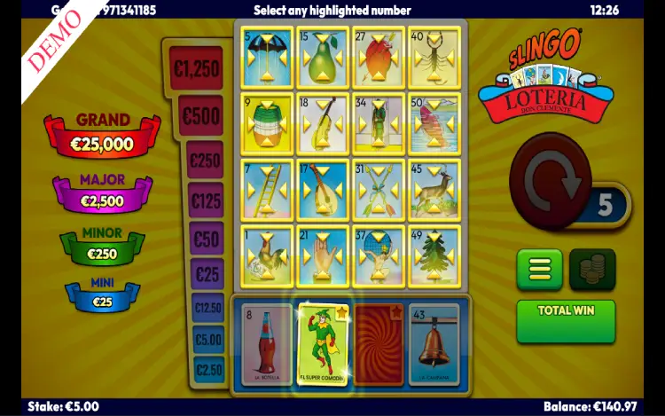 Slingo Loteria - Mobile Bonus