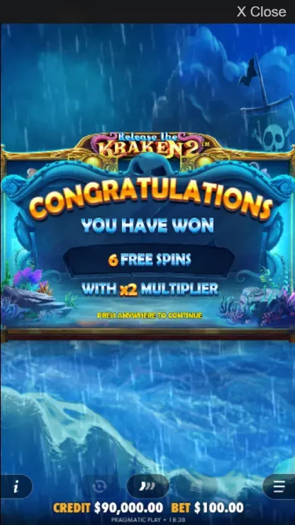 Release the Kraken 2 - Mobile Bonus