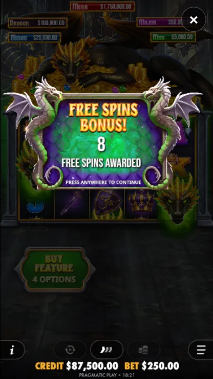Sleeping Dragon Ultra Dark - Mobile Bonus