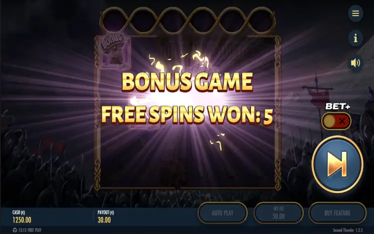 Second Thunder - Mobile Bonus