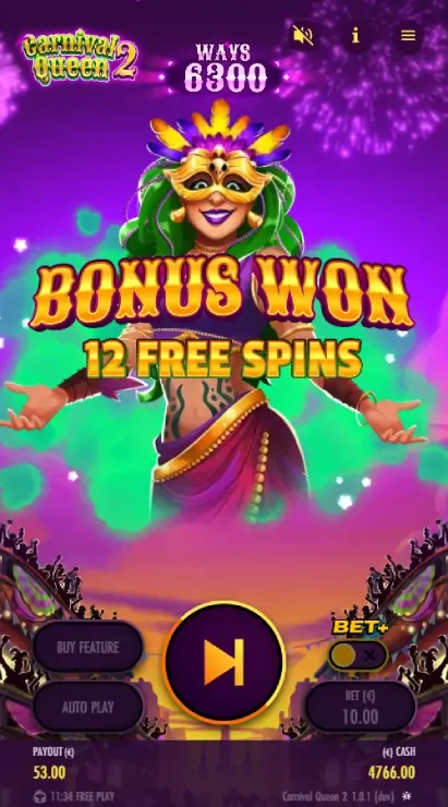 Carnival Queen 2 - Mobile Bonus