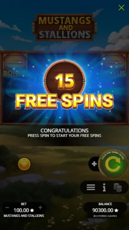 Mustangs and Stallions - Mobile Bonus