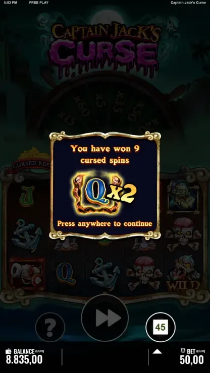 Captain Jack’s Curse - Mobile Bonus