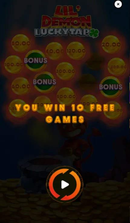 Lil’ Demon LuckyTap Mobile Features - Bonus Game