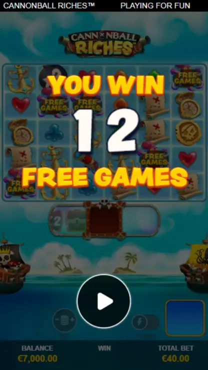 Cannonball Riches - Mobile Bonus
