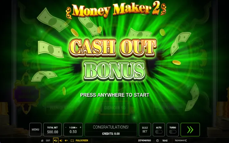 Money Maker 2 - Mobile Bonus