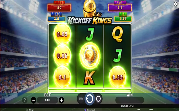 Kickoff Kings – Hold & Hit 3x3 -  Bonus Blast Feature