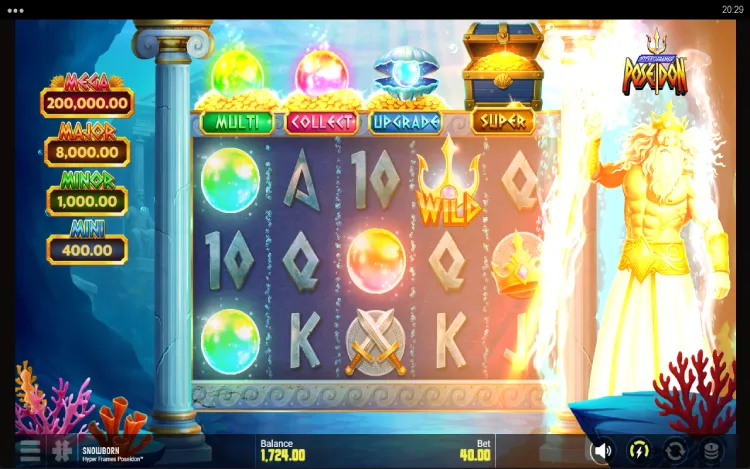 Poseidon Hyper Frames - Bonus Boosters Feature