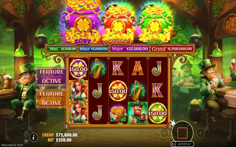 Lucky’s Wild Pub 2 - Bonus Coins Feature
