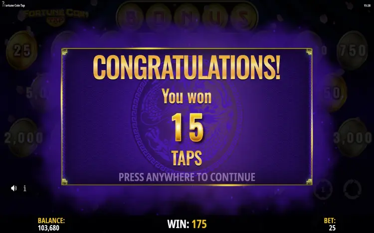 Fortune Coin Tap - Bonus Feature