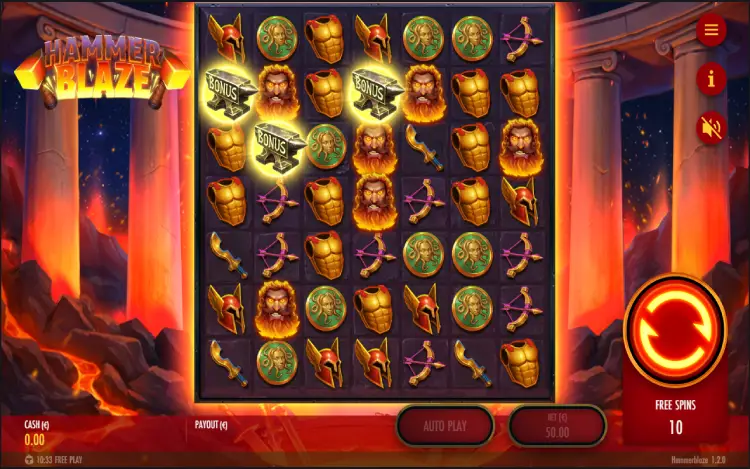 Hammerblaze - Bonus Game Feature