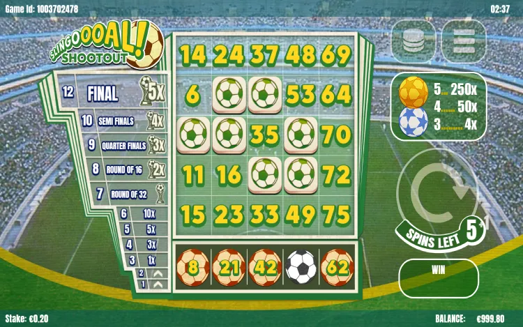 Slingoooal! Shootout - Bonus Spin Symbol Feature