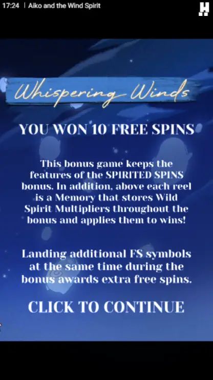 Aiko and the Wind Spirit - Mobile Bonus