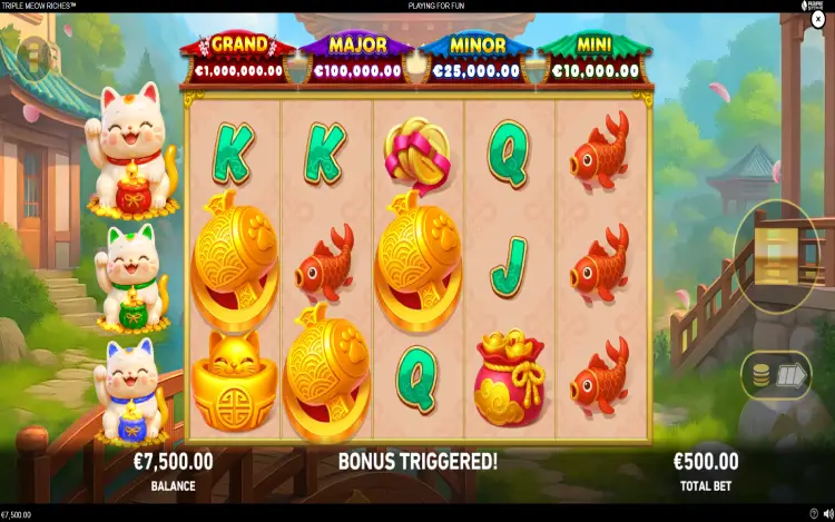 Triple Meow Riches - Mobile Bonus