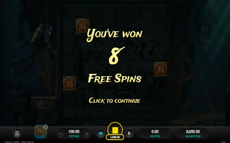 Treasure Tumble - Mobile Bonus