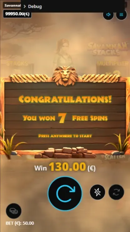 Savannah Stacks - Mobile Bonus