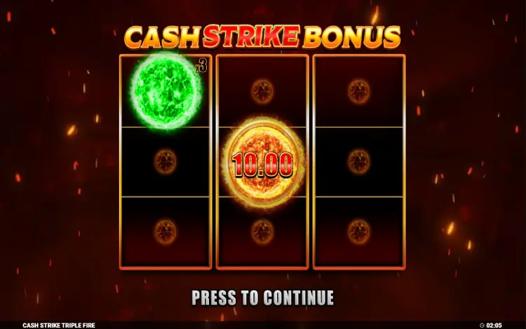 Cash Strike Triple Fire - Mobile Bonus