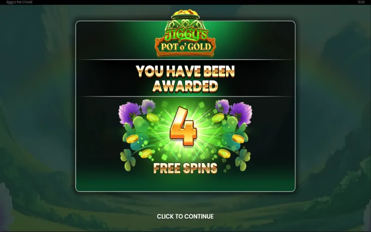 Jiggy’s Pot O'Gold - Mobile Bonus