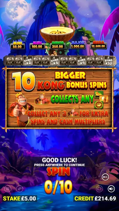King Kong Even Bigger Bananas 4 - Mobile Bonus