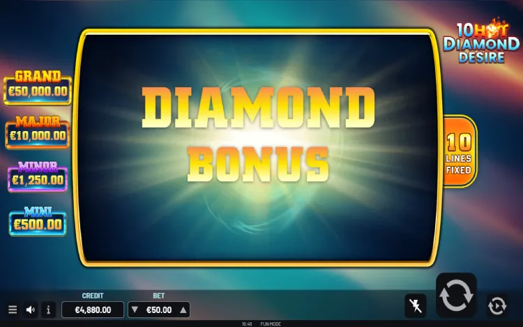 10 Hot Diamond Desire - Mobile Bonus