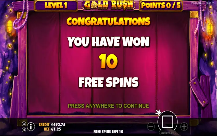 Gold Rush - Mobile Bonus