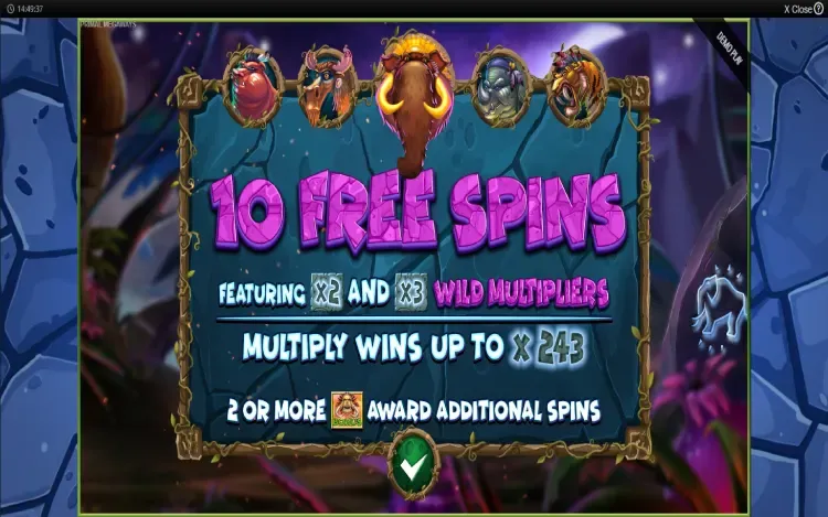 Primal Megaways - Mobile Bonus