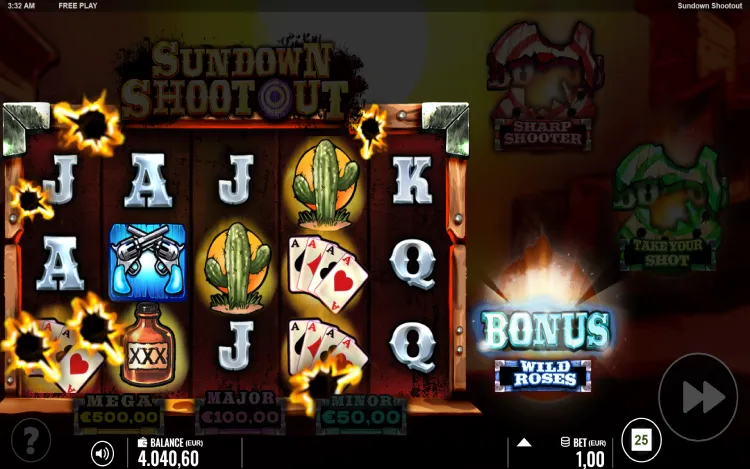 Sundown Shootout - Mobile Bonus