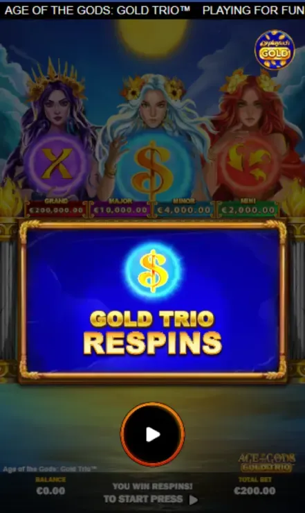 Age of the Gods: Gold Trio - Mobile Bonus