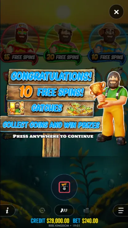 Big Bass Trophy Catch - Mobile Bonus