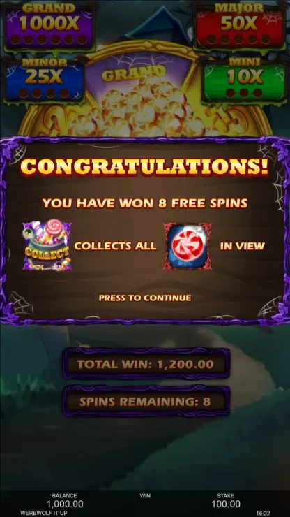 Werewolf It Up - Mobile Bonus