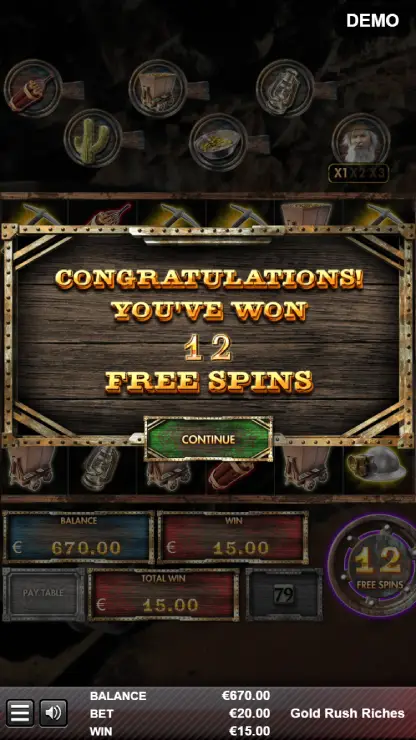 Gold Rush - Mobile Bonus