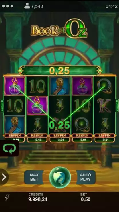 Book of Oz Mobile Features Win