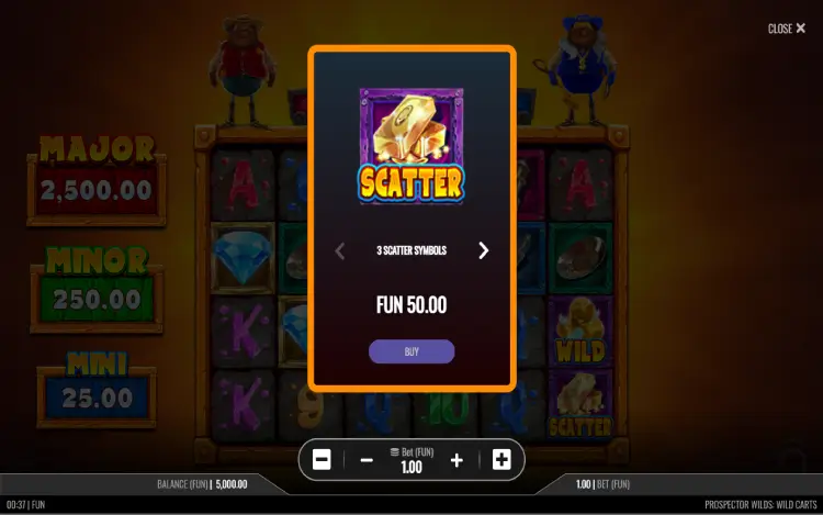 Prospector Wilds: Wild Carts - Buy Bonus