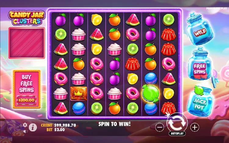 Candy Jar Clusters Bonus Features - Random Free Spins