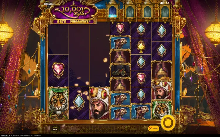 10001 Nights Megaways - Cascades Feature