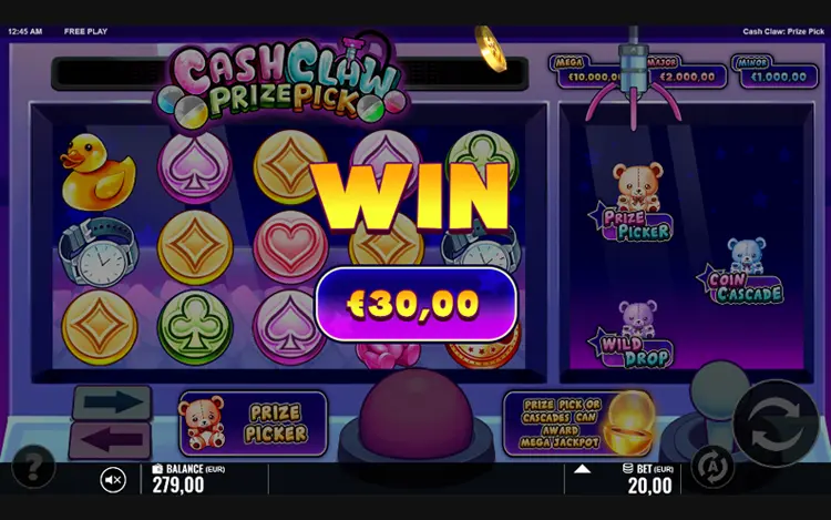 Cash Claw Prize Picker - Mobile Win