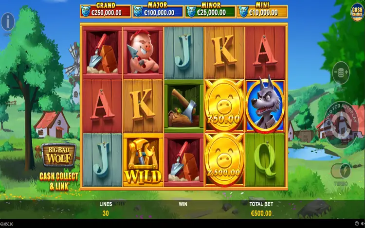 Big Bad Wolf Cash Collect & Link - Cash Collect Feature