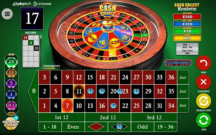Cash Collect Roulette RTP